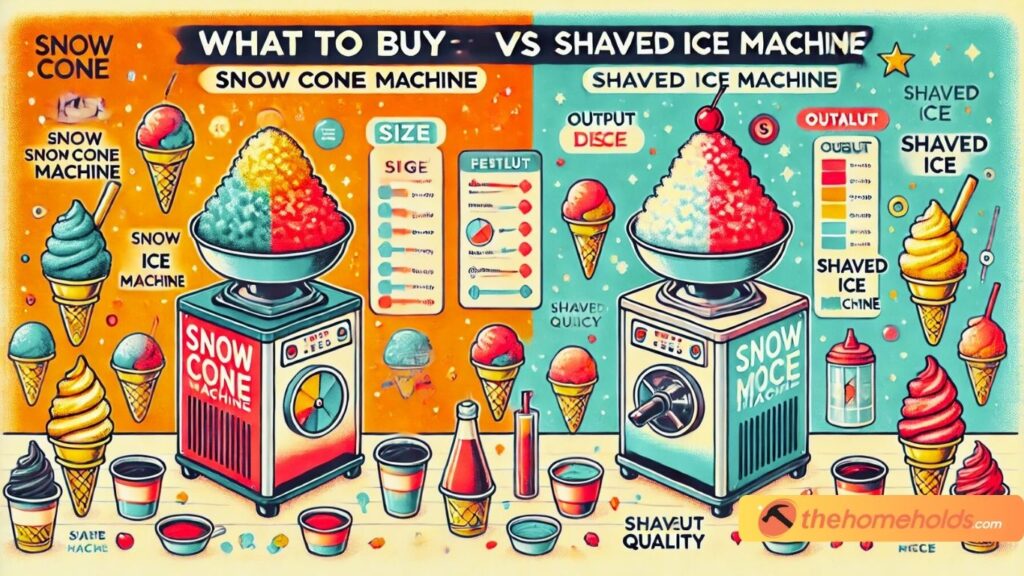 Snow Cone Machine vs Shaved Ice Machine